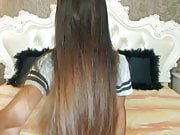 Very Sexy Brunette HairPlay, Long Hair, Hair