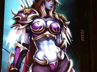 (Tribute) Cumming over Sylvanas from Warcraft