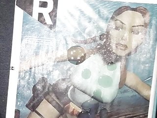 Lara Croft more cum
