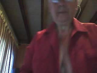 Grandma shows boobs on cam