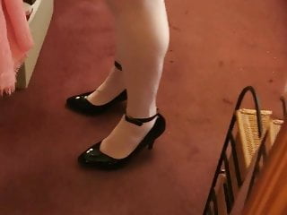 White stockings and high heels xx