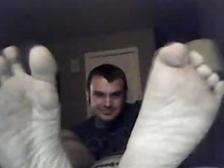 Straight guys feet on webcam #218