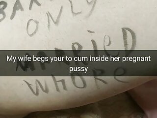 Please cum inside my pregnant cheating pussy! - Milky Mari