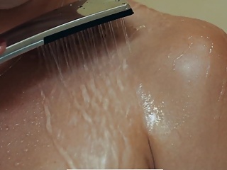 Zoomed video of Mistress having a shower 