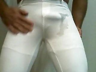 White pants pissing