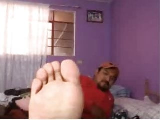 mexican guys showing their feet on webcam  