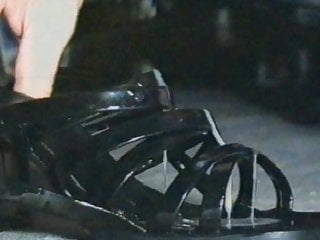 Vintage - From 1998 wife&#039;s black sandals fucked