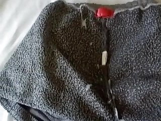 cumming on not  my sister in law pajama shorts