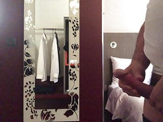 Cumming in Hotel room