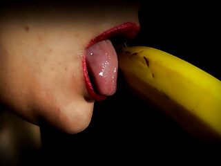 Erotic oral play with banana - Agata Anallove