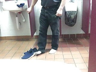Stripping in a Public Bathroom