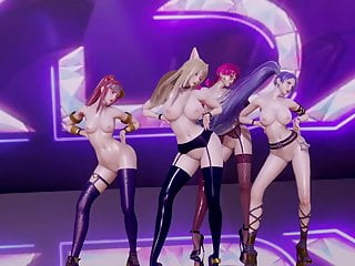R18-MMD Stellar - Marionette KDA Girls Nude Dance