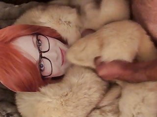 Playing with Christina Hendricks in fur