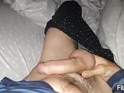 Waking up hard and wet and fingering my asshole n wet cock