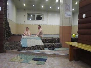 Sauna, Amateur Wife, Amateur, Funny