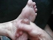 my hot foot and cum