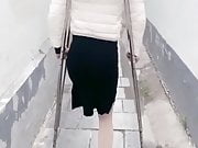 amputee girl on crutches