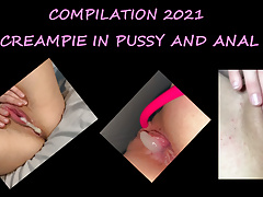 Anal and vaginal creampie compilation 2021