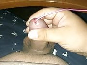 Cum whit sounding egg inside in urethra