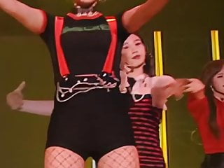 Heres jeongyeon fishnet stockings...