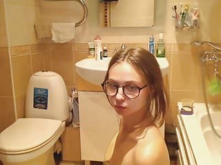 Giving Head, Webcam, Blowjob, In the Bathroom