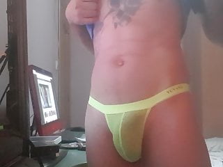 new underwear fluorescent yellow