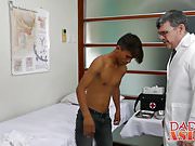 Asian twink gets a thorough anal inspection by doctor Daddy