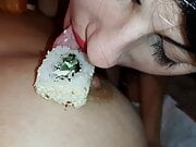  I eat sushi from my girlfriend - Lesbian-candys