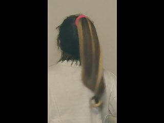 Swinging My Ponytail With Blond Highlights I Love It...