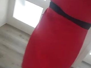 Red Dress, Cumshot Fetish, Tits, Big