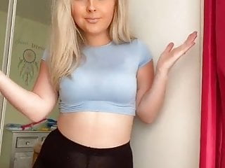 Tiktok slut in see through shorts 