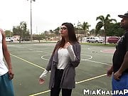 Mia Khalifa gets double penetration from two huge cocks