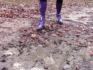 Ruined Purple Boots in the Mud p 1
