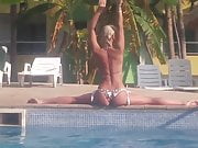 Russian blonde girl and naughty in Cuba and beautiful poses