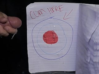 Cumshot target practice...