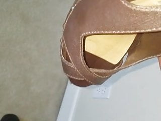 Brown heels...