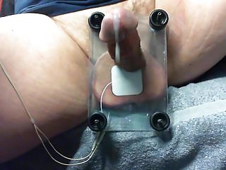 Ball Press With Tens Unit And Cum...