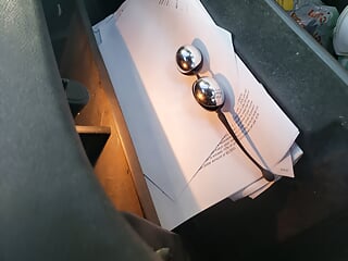 Masturbate, Parking Lot, Mature, In Public