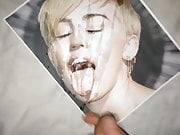 Miley Cyrus cum tribute 7