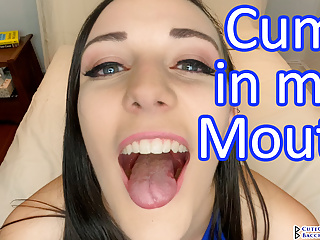 Close Up, Cum Begging And Cum In Mouth, Joi
