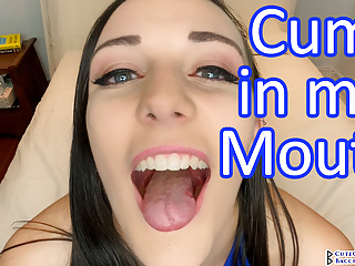 Masturbate, Cumming and Cumming, Close Up Cum in Mouth, Swallow