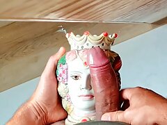 Beautiful seductive sicilian blowjob queen giving great head to a stranger in Palermo ending in a huge sticky facial 