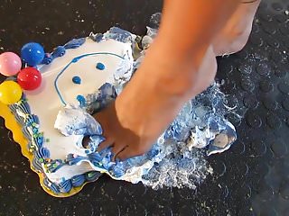 Birthday Cake, Cake, Fetish, Foot Fetish