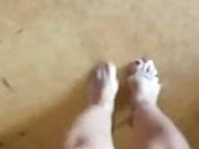 My mature friend 55years old toes soles 