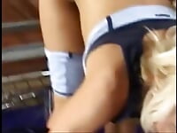 Excited blond in gymn cunt have sexual intercourse by stud in dark glasses after he lifts weights | Big Boobs Tube | Big Boobs Update