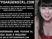 Dirtygardengirl anal fucking XL Cole dildo & prolapse