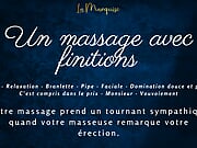 [French Audio Porn] Good long by your masseuse who notices your erection