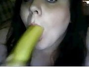 girl from US deepthroats a banana on chat roulette hot