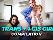 OOPSIE - 2 TRANS + 1 CIS GIRL THREESOMES COMPILATION! SANDWICH, DP, BAREBACK, DEEPTHROAT , & MORE!