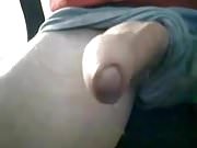 Ugly cock pissing precum